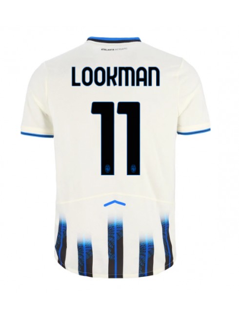 Atalanta Ademola Lookman #11 Replika Borta Kläder 2025-26 Kortärmad Atalanta Ademola Lookman #11 Replika Borta Kläder 2025-26 Kortärmad